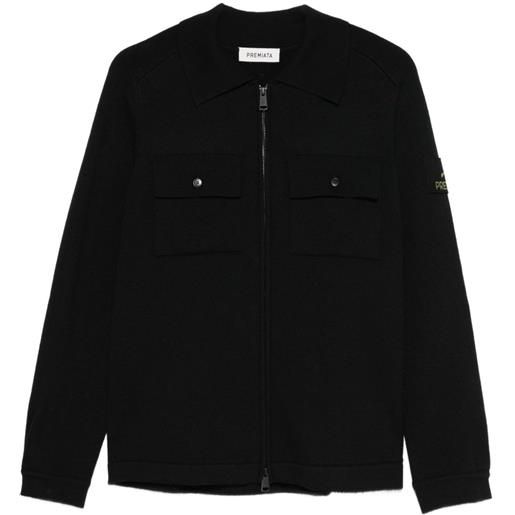 Premiata cardigan con zip - nero