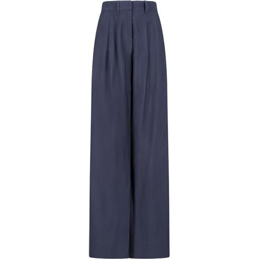 PT Torino pantaloni frankie con pieghe - blu