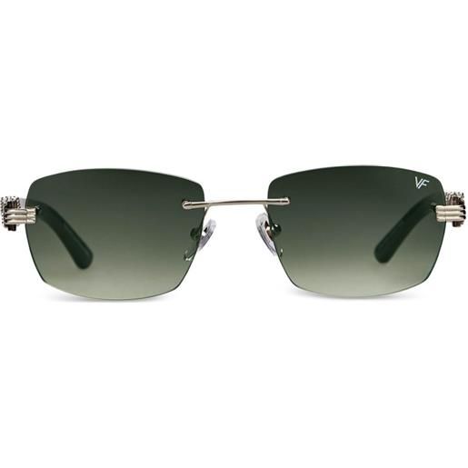 Vintage Frames Company occhiali da sole bal harbor con montatura a giorno - oro