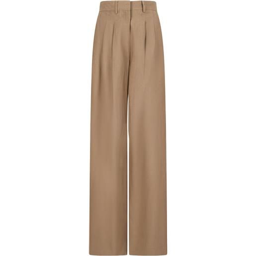 PT Torino pantaloni frankie con pieghe - toni neutri