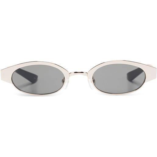 Alexander McQueen Eyewear occhiali da sole ovali - oro