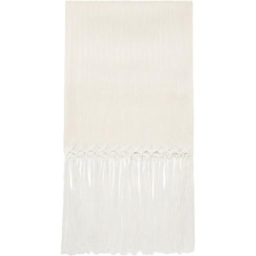 Brunello Cucinelli asciugamano con frange (70cm x 170cm) - toni neutri