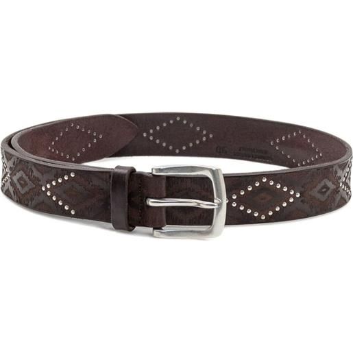 Orciani cintura con motivo geometrico - marrone