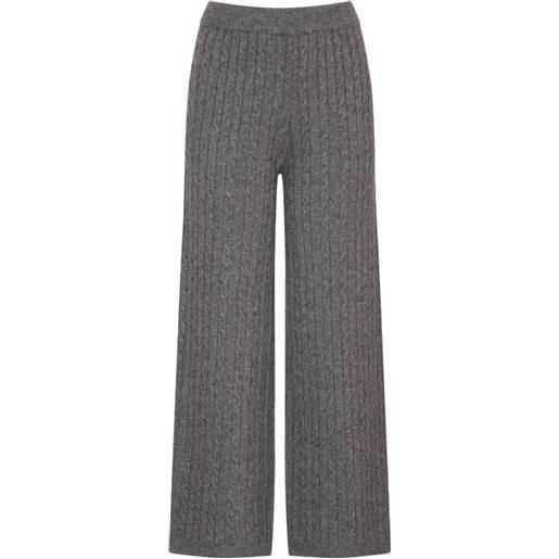 Izaak Azanei leggings in maglia - grigio