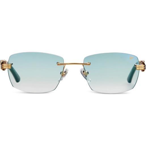 Vintage Frames Company occhiali da sole bal harbor con montatura a giorno - oro