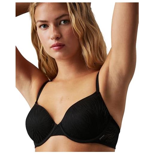 Calvin Klein donna reggiseno a mezza coppa lightly lined elasticizzato, nero (black), 1b