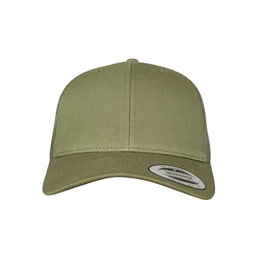 Flexfit 6606-retro. Trucker, cappellino da baseball unisex - adulto, verde (buck), taglia unica