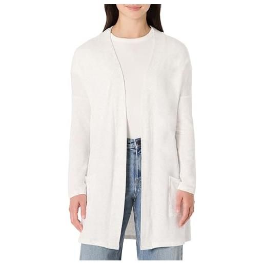 Amazon Essentials cardigan ultraleggero aperto sul davanti dalla vestibilità comoda donna, grigio chiaro puntinato, m