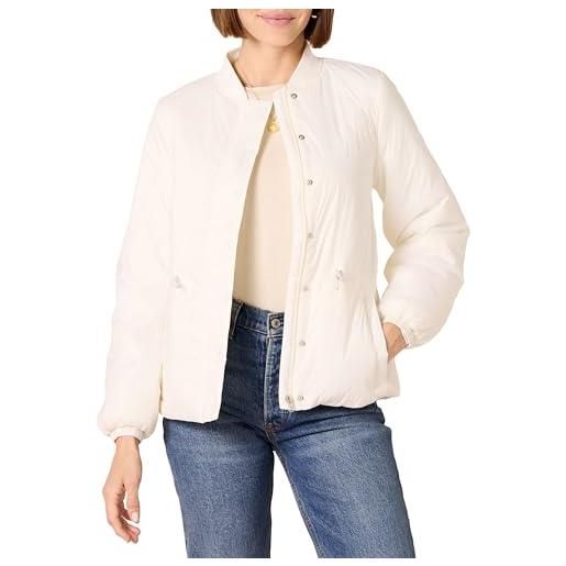 Amazon Essentials bomber imbottito stretto in vita donna, verde oliva scuro, l