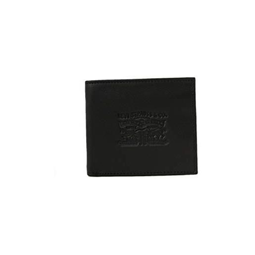 Levi's vintage two horse bifold, portafoglio, uomo, nero (regular black), 2 x 10 x 11 centimeters (w x h x l)