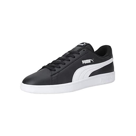 PUMA smash v2 l, sneakers unisex - adulto, nero puma black puma white, 41 eu