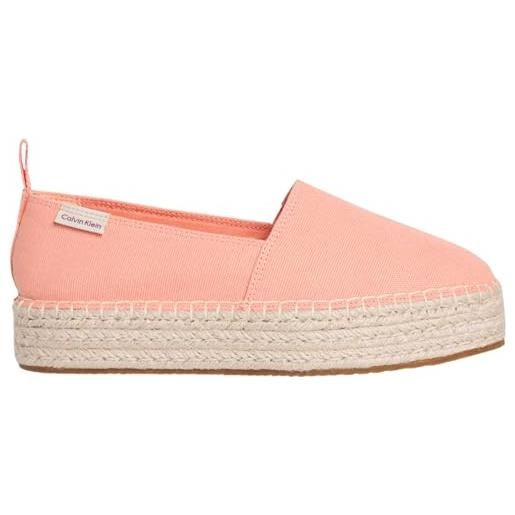 Calvin Klein donna espadrillas con plateau, rosa (powder orange), 38