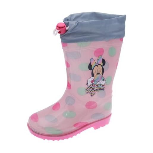 Chicco stivali pioggia minnie, confortevoli, leggeri e flessibili, bambino e ragazzo/bambina e ragazza, rosa, 29, designed in italy