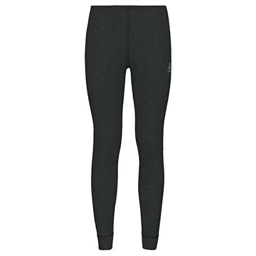 Odlo active warm kids_159219, leggings unisex - bambini e ragazzi, nero, 128