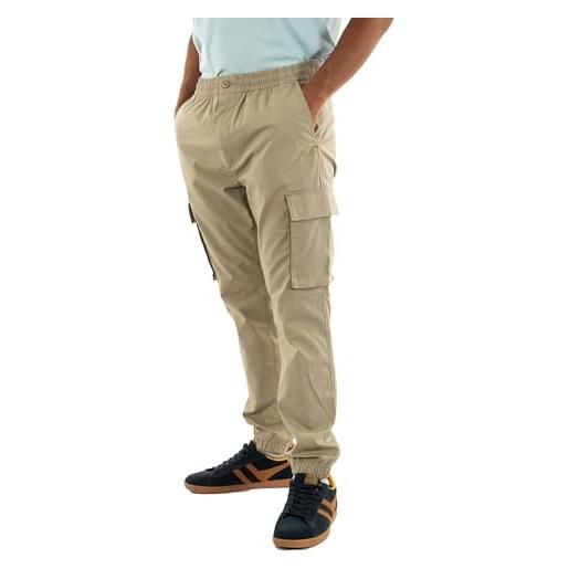 Calvin Klein uomo pantaloni cargo elastic ripstop skinny fit, beige (vintage khaki), s