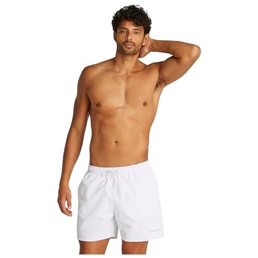 Calvin Klein uomo pantaloncini boxer confezione da 2 medium drawstring con coulisse, multicolore (pvh white/ruby wine), xxl