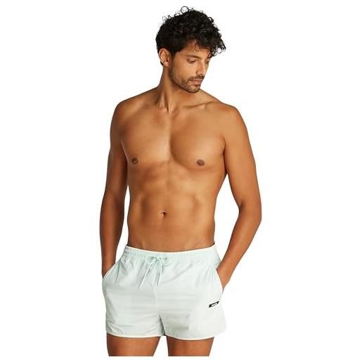 Calvin Klein uomo pantaloncino da bagno runner corto, grigio (moonlight jade), xxl