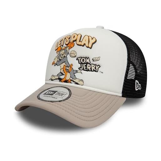 New Era tom e jerry let's play a-frame trucker cap beige