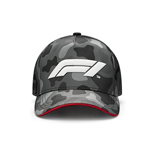 Fuel For Fans formula 1 - cappello mimetico f1, prodotto ufficiale, unisex, taglia unica, colore: nero, nero, taglia unica