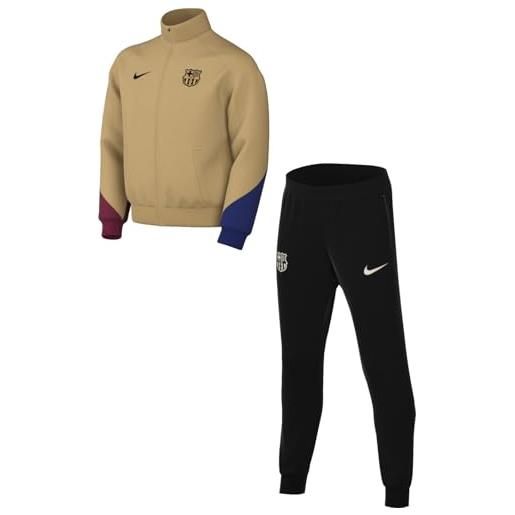 Nike fc barcelona track suit fcb ynk df strk trk suit k, club gold/noble red/black, fn9975-717, s