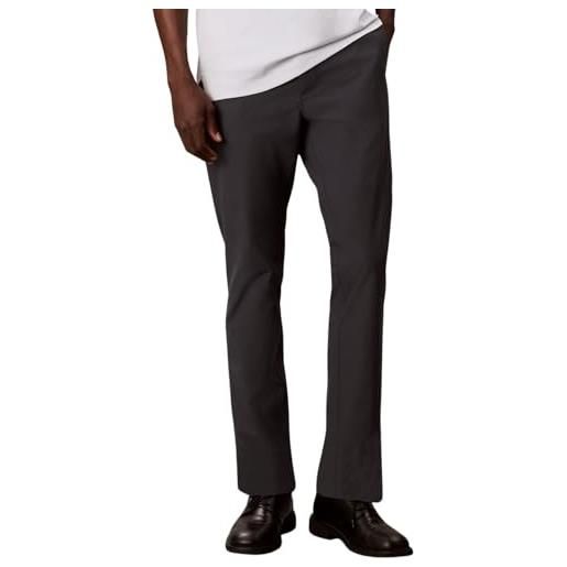 Calvin Klein slim tech stretch trouser pantaloni casual, blu (inchiostro indiano), 35w uomo