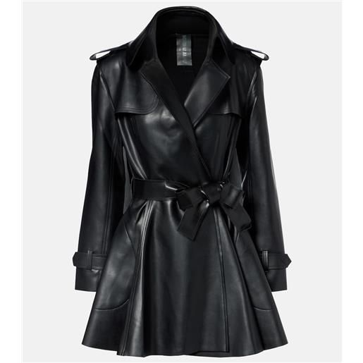 Norma Kamali abito corto doppiopetto con cintura