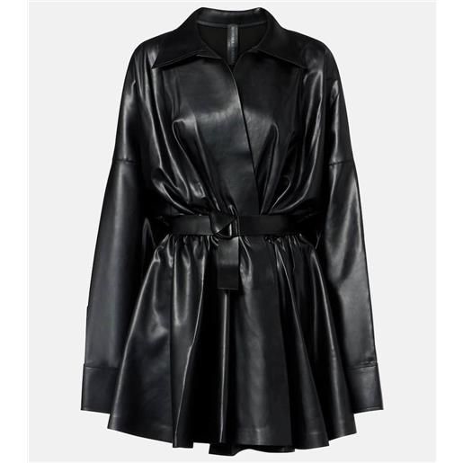 Norma Kamali abito corto svasato trasparente