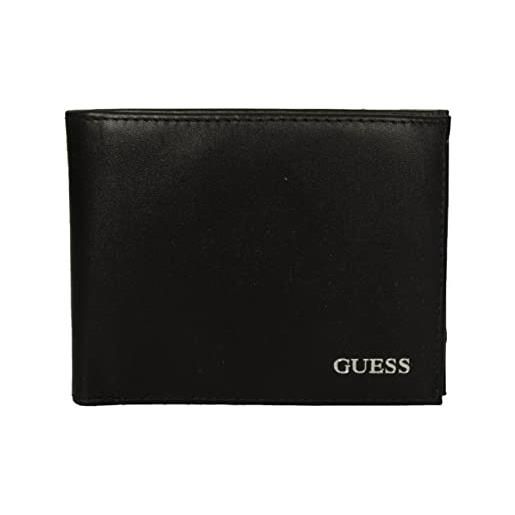 GUESS portafoglio uomo 6cc pelle articolo smethalea27 etham flat bilford cm. 13 x 10 x 1 (circa), bla - black, taglia unica