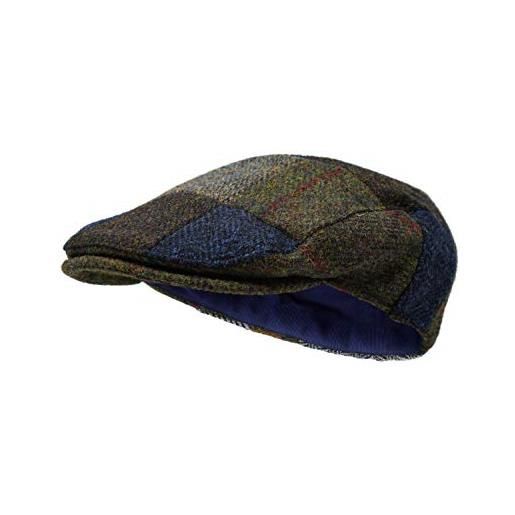 Borges & Scott il muir - coppola in patchwork - 100% lana - harris tweed - 60cm