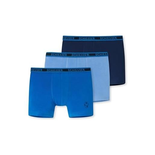 Schiesser confezione da 3 pantaloncini intimo, assortiti 12_173116, 128 (pacco da 3) bambini e ragazzi