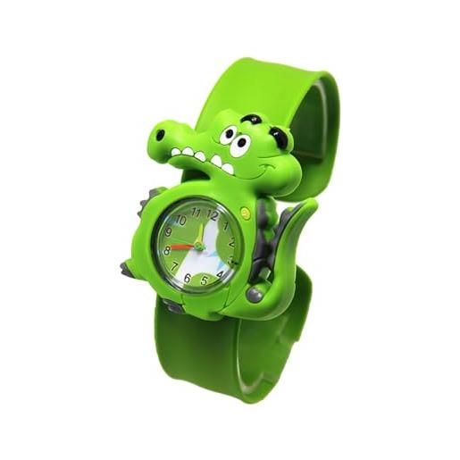 Ghzste orologio per bambini a forma di cartoni animati, novità, orologio digitale a fumetto, design carino, per ragazze e ragazze, coccodrillo