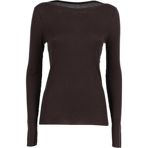 Filatures Du Lion col bateau manches longue