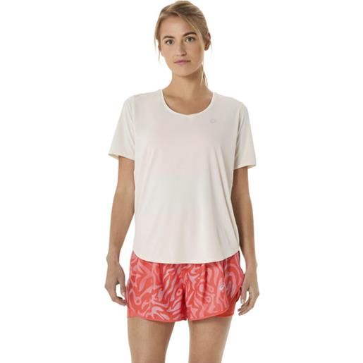 Asics road v-neck ss w - maglia running - donna