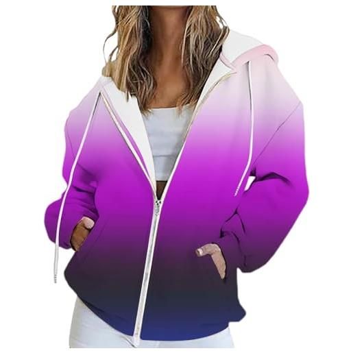 Generico Felpa Riscaldata Donna con Zip Felpas Tinta Unita