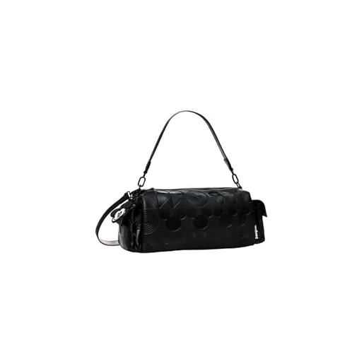Desigual, accessori borsa a mano pu donna, nero, one size