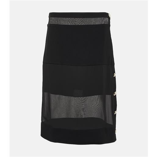 Proenza Schouler gonna midi in chiffon tecnico