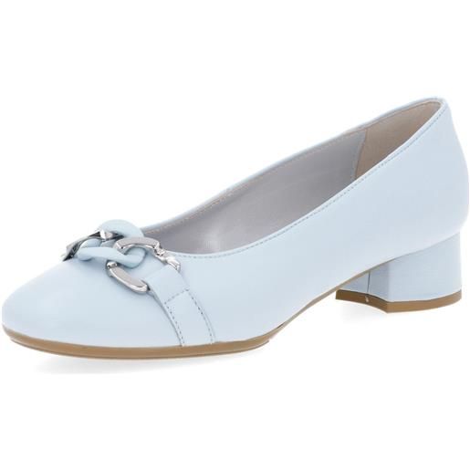 Soffice Sogno decolleté in pelle con dettaglio catena e tacco 3,5 cm