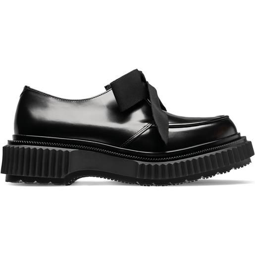 Adieu Paris derby con suola rialzata - nero