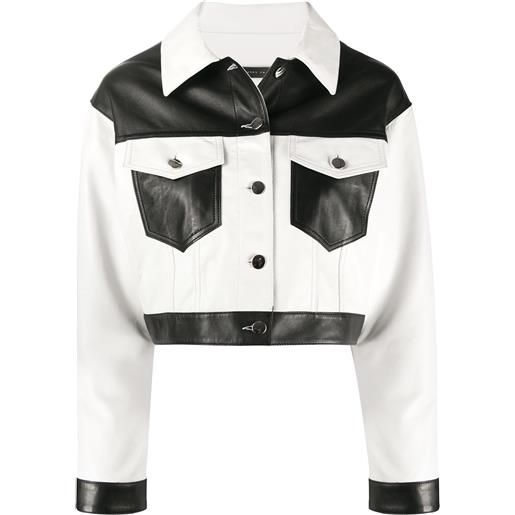 Giuseppe Zanotti giacca corta con design color-block - bianco