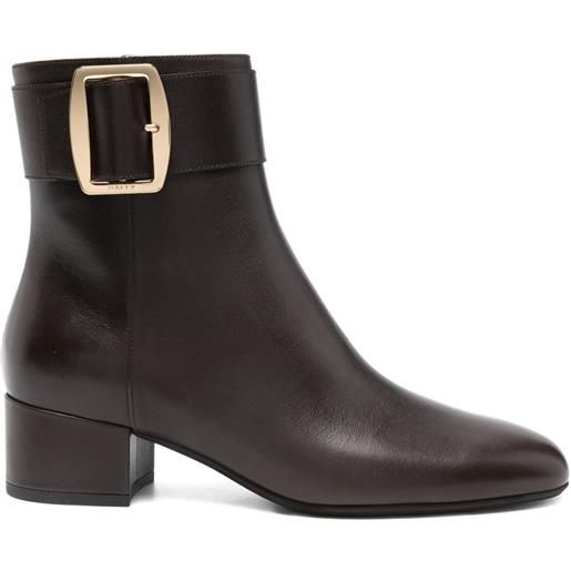 Bally stivaletti bemeri con fibbia - marrone