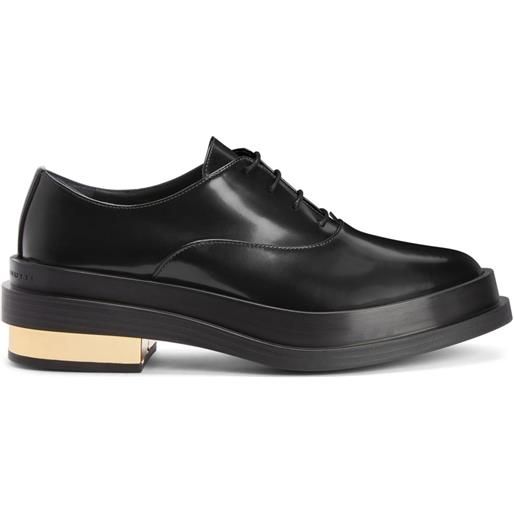 Giuseppe Zanotti stringate malick con punta smussata - nero