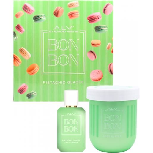 ALVIERO MARTINI confezione bon bon pistacchio glacee cofanetto