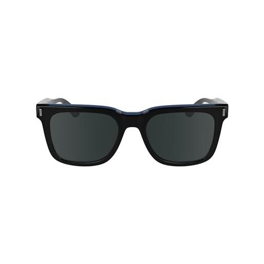 Calvin Klein men's sunglasses ck24536s - black/avio with solid grey lens