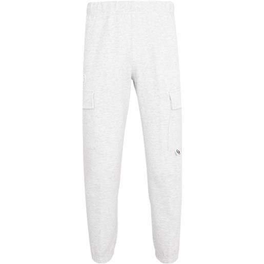 AAPE BY *A BATHING APE® pantaloni cargo apenow con logo - grigio