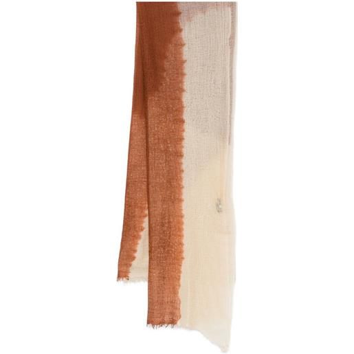 Suzusan sciarpa con frange - toni neutri