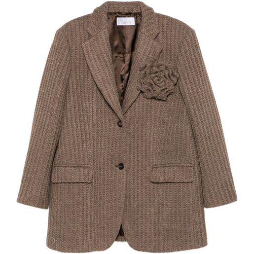Giuseppe Di Morabito blazer a coste con decorazione - marrone