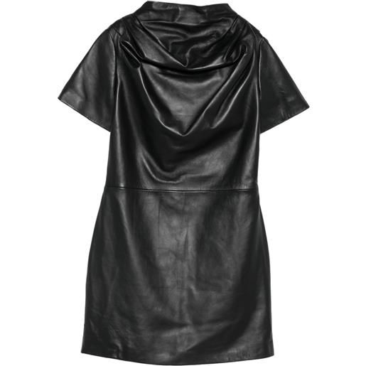 Giuseppe Di Morabito abito corto drappeggiato - nero