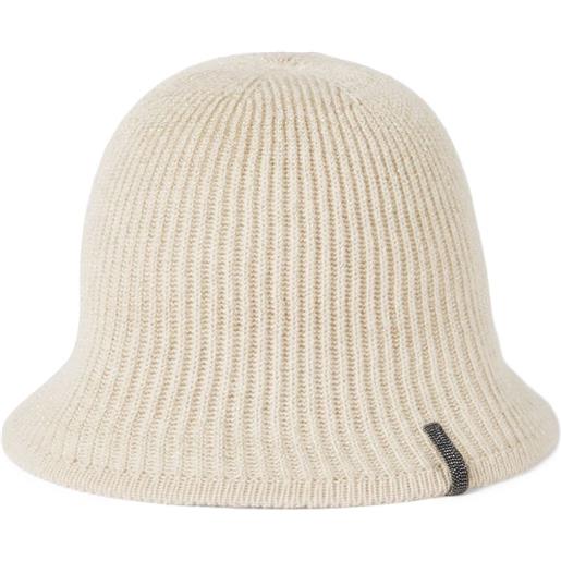 Brunello Cucinelli berretto con dettaglio monili - toni neutri