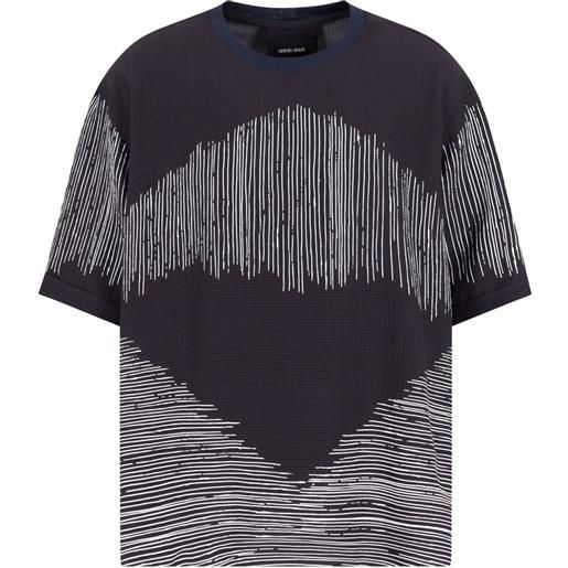 Giorgio Armani t-shirt fantasy - blu