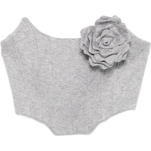 Giuseppe Di Morabito corsetto con rosa - grigio